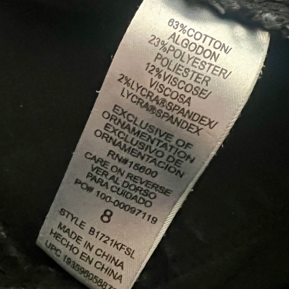 Democracy "Ab"Solution Charcoal Black Skinny Jean - Size 8 (29") - Picture 10 of 10